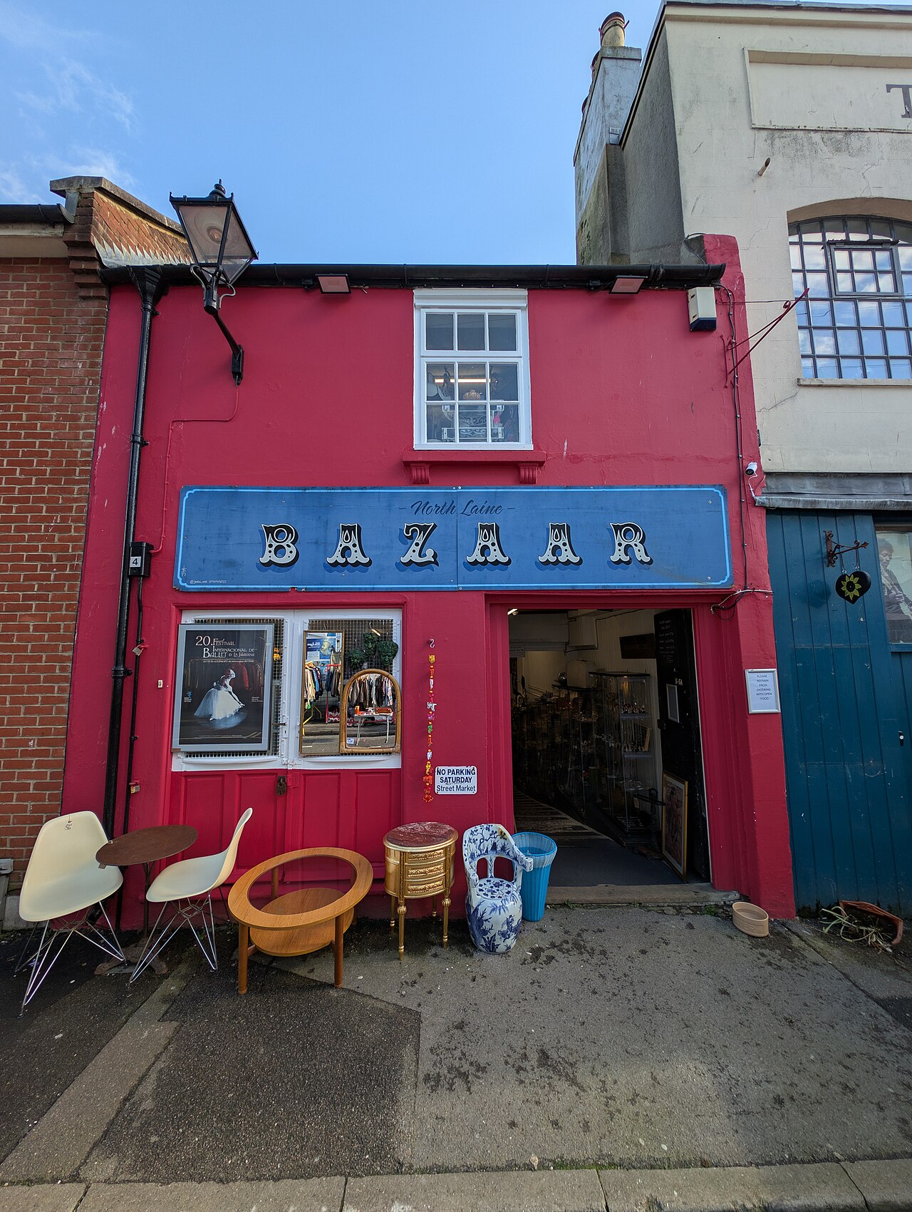 North Laine Bazaar on Upper Gardner Street, Brighton, the weekend market in the bohemian shopping quarter